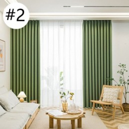 Cortinas Nórdicas Opacas De Color Liso Para Sala De Estar