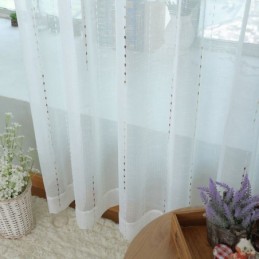 Cortinas Nórdicas De Tul Transparente Modernas, Hechas A Medida Para Sala De Estar Y Dormitorio.