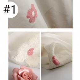 Cortina Bordada Transparente Hecha A Medida, Decorativa, Floral, Para Sala De Estar Y Dormitorio.