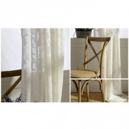 Cortina Transparente De Tul Blanco Puro Hecha A Medida Para Sala De Estar Y Dormitorio