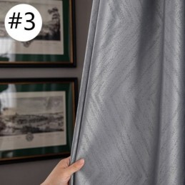 Cortinas Opacas De Jacquard Geométrico Para Sala De Estar