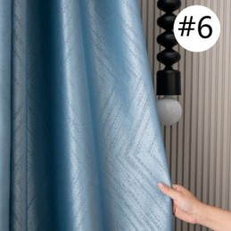 Cortinas Opacas De Jacquard Geométrico Para Sala De Estar