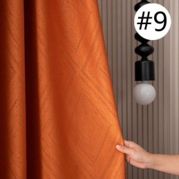 Cortinas Opacas De Jacquard Geométrico Para Sala De Estar