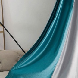 Cortinas Nórdicas De Patchwork De Color Liso, Opacas, Para Sala De Estar