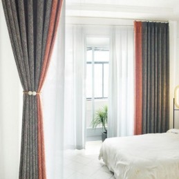 Cortinas Opacas De Patchwork Nórdico Para Sala De Estar Y Dormitorio