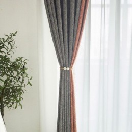 Cortinas Opacas De Patchwork Nórdico Para Sala De Estar Y Dormitorio