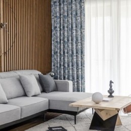 Cortina De Lino Y Algodón De Estilo Rural, Hecha A Medida, Semiopaca, Estampada, Para Ventana Salediza De Dormitorio