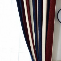 Cortina Para El Hogar Cortina A Medida Rayas Modernas Sala De Estar