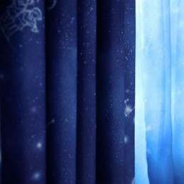 Cortina Hecha A Medida Cortina Romance Cielo Estrellado Ventana