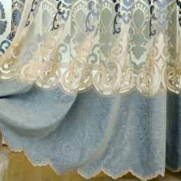 Cortina De Estilo Europeo Hecha A Medida, Sencilla, Bordada, Para Sala De Estar Y Dormitorio.