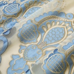 Cortina De Estilo Europeo Hecha A Medida, Sencilla, Bordada, Para Sala De Estar Y Dormitorio.