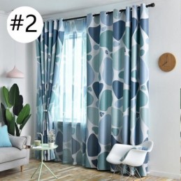 Cortina A Medida Estilo Nórdico Con Estampado De Mármol