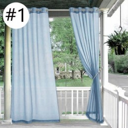 Cortinas Transparentes Para Exteriores, Impermeables, De Gasa, Para Privacidad, Para Pérgola Y Porche.