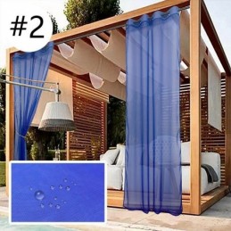 Cortinas Transparentes Para Exteriores, Impermeables, De Gasa, Para Privacidad, Para Pérgola Y Porche.