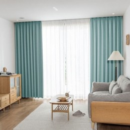 Cortinas Opacas De Alta Precisión Para Sala De Estar, Dormitorio, Hotel, Color Sólido