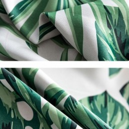 Cortina Moderna Hecha A Medida Cortina Plantas Impresión Hogar