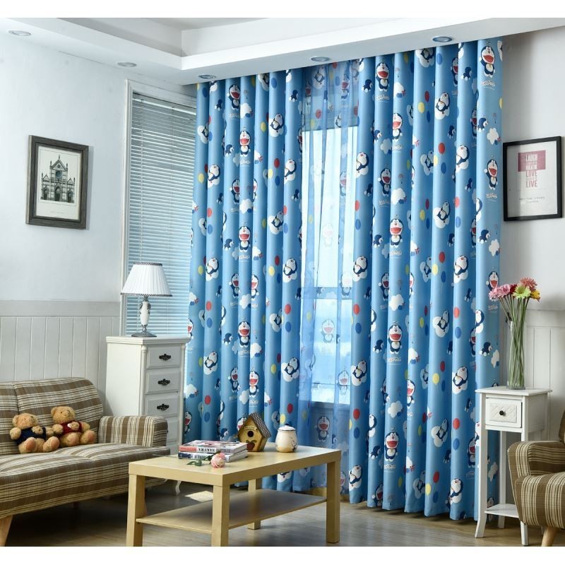 Cortina Opaca Hecha A Medida Con Estampado De Dibujos Animados Para Habitación Infantil