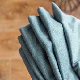 Cortina Opaca De Lino Hecha A Medida, Color Sólido, Protección Ambiental, Oscurecimiento.