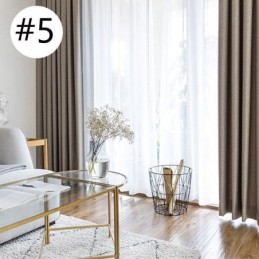 Cortina Opaca De Lino Hecha A Medida, Color Sólido, Protección Ambiental, Oscurecimiento.