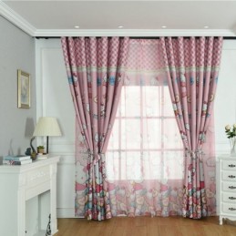 Cortinas Opacas Para Niños Con Estampado De Gatos, Encantadoras Cortinas Para Dormitorio De Niñas, Hechas A Medida.
