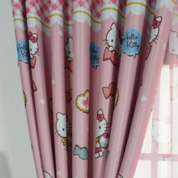 Cortinas Opacas Para Niños Con Estampado De Gatos, Encantadoras Cortinas Para Dormitorio De Niñas, Hechas A Medida.