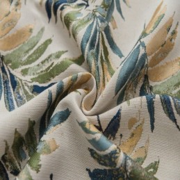 Cortina Opaca Espesa Max, Hecha A Medida, Con Diseño De Hojas De Plátano Verde, Jacquard, Para Oscurecer La Habitación.