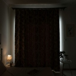 Cortina Opaca Espesa Max, Hecha A Medida, Con Diseño De Hojas De Plátano Verde, Jacquard, Para Oscurecer La Habitación.