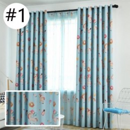 Cortina Opaca Hecha A Medida Con Estampado De Dibujos Animados Para Habitación Infantil