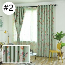 Cortina Opaca Hecha A Medida Con Estampado De Dibujos Animados Para Habitación Infantil