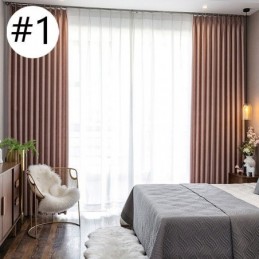 Cortina Para El Hogar Hecha A Medida Cortina Estilo Nórdico Color Liso