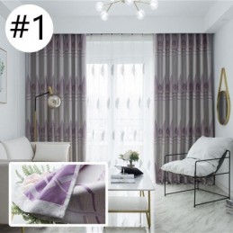 Cortinas Opacas Modernas De Tela Jacquard Con Diseño De Árbol