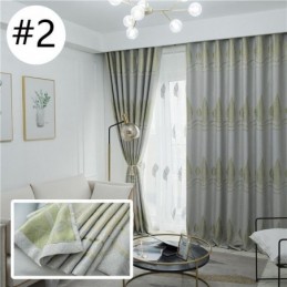 Cortinas Opacas Modernas De Tela Jacquard Con Diseño De Árbol