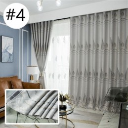 Cortinas Opacas Modernas De Tela Jacquard Con Diseño De Árbol