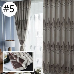 Cortinas Opacas Modernas De Tela Jacquard Con Diseño De Árbol