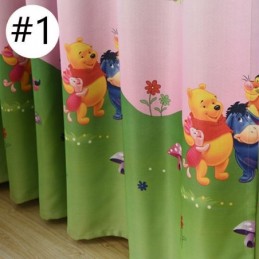 Cortina Opaca De Dibujos Animados Hecha A Medida Con Estampado De Winnie The Pooh Para Habitación Infantil