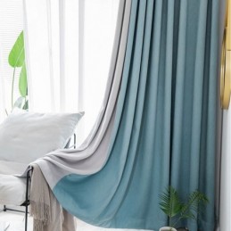 Cortina Opaca Hecha A Medida, Tratamiento De Ventana De Color Sólido