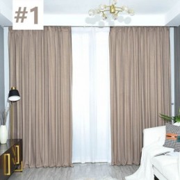 Cortinas Opacas De Color Bronce, Sencillas Y A Medida, Para Dormitorio Y Sala De Estar.