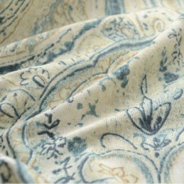 Cortina Vintage Americana Hecha A Medida Con Magnífico Estampado De Tótem Para Sala De Estar