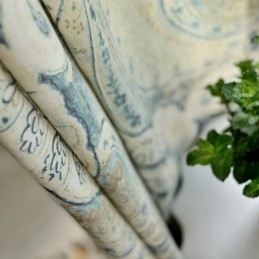 Cortina Vintage Americana Hecha A Medida Con Magnífico Estampado De Tótem Para Sala De Estar