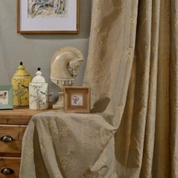 Cortina Retro Semiopaca Hecha A Medida, Cortina De Precisión Jacquard Para Sala De Estar