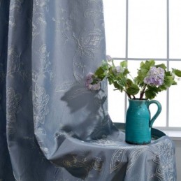 Cortina Retro Semiopaca Hecha A Medida, Cortina De Precisión Jacquard Para Sala De Estar