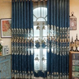 Cortina De Chenilla Hecha A...