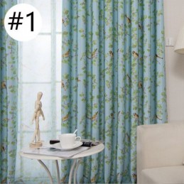 Cortinas Opacas Estilo Pastoral Americano Con Estampado De Pájaros, Hechas A Medida Para Sala De Estar Y Dormitorio.