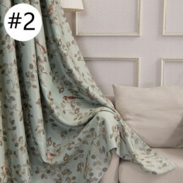Cortinas Opacas Estilo Pastoral Americano Con Estampado De Pájaros, Hechas A Medida Para Sala De Estar Y Dormitorio.