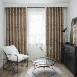 Cortina Con Estampado Botánico, Hecha A Medida, Con Aislamiento Térmico Y De Bajo Consumo.