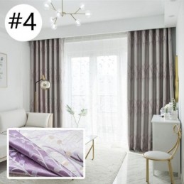 Cortina Con Estampado Botánico, Hecha A Medida, Con Aislamiento Térmico Y De Bajo Consumo.