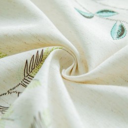 Cortinas Opacas Con Estampado Tropical De Hojas Verdes, Hechas A Medida Para Dormitorio.