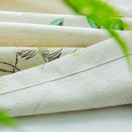 Cortinas Opacas Con Estampado Tropical De Hojas Verdes, Hechas A Medida Para Dormitorio.