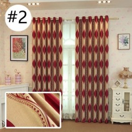 Cortina Opaca Nordic Max, Hecha A Medida, Con Estampado De Jacquard De Vid Para Dormitorio