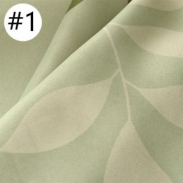 Cortinas Opacas Con Estampado De Hojas Pastorales Para Sala De Estar